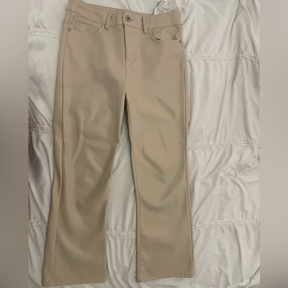 Beige Leather pants - Picture 3 of 4